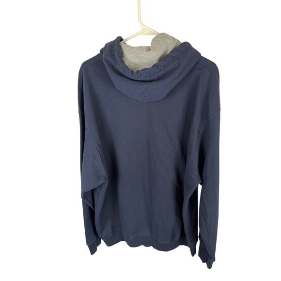 Champion Script Logo Hoodie 2XL Navy Blue Pullover Excellent Condition - Picture 6 of 6